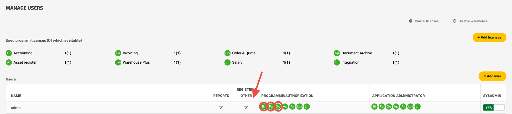How to setup Fortnox user & permissions? screenshot 3